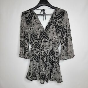 BAND OF GYPSIES Boho Paisley Romper